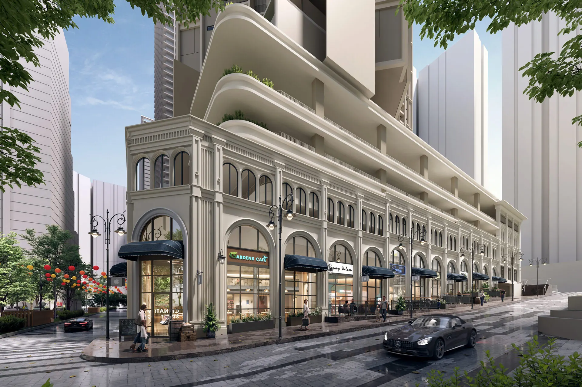 Colonial retail alley shopping at The Aldenz Damansara Perdana